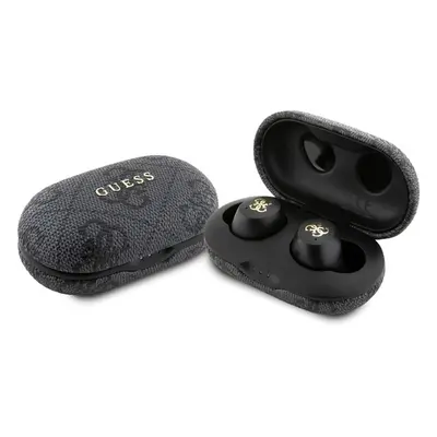 Guess 4G Metal Logo True Wireless Earbuds with Charging Case Black - GUTWSP4EGK