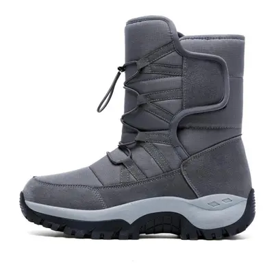 (grey, 40) Hoho Fair Winter Shoes Men&apos;s High-top High-top And Fluffy Thick Sole Warm Snow S