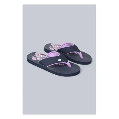 (4 UK, Light Purple) Animal Womens/Ladies Leaf Print Recycled Flip Flops