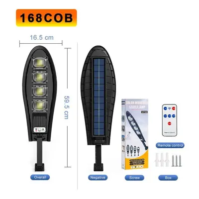 (168COB SOLAR) 10000watts Super Bright Outdoor Solar Lamp Waterproof Ultra Wide Lighting Street 