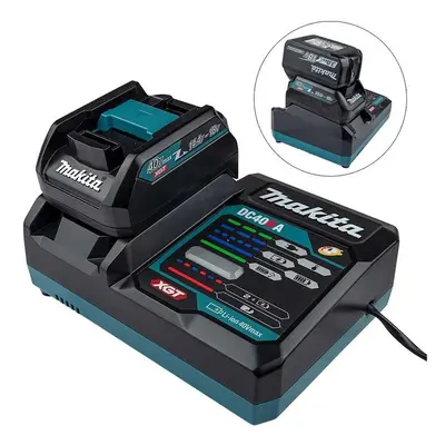 Makita DC40RA 40V Max XGT / 18v LXT Rapid Fast Battery Charger + ADP10 Adaptor