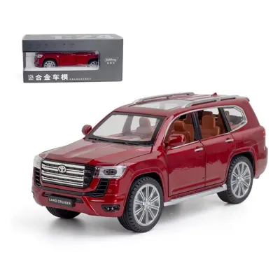 (red, 1/24-size: 20.7*9.3*8.3cm) 1/24 Scale Toyota Land Cruiser Lc300 Suv Model Car Model, Alloy