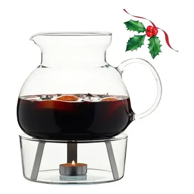 Mulled Wine Warmer 1.5L Great for Mulled Punch and Mulled Cider - Heat Resistant Borosilicate Gl