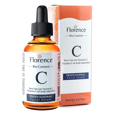 Big 2oz. ORGANIC Advanced Vitamin C Serum & Hyaluronic Acid for Face/Neck/Eye Contour. 20+ VEGAN