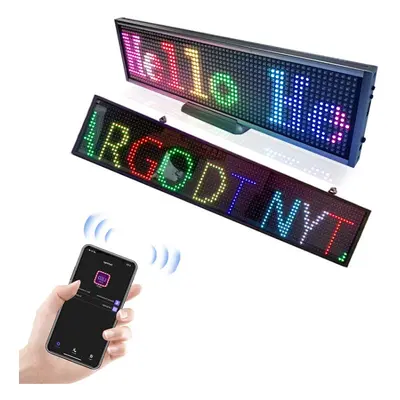 Wifi Scrolling LED Sign Message Board Support Multi-Languauge Colorful 820x95x15mm (Black Frame)