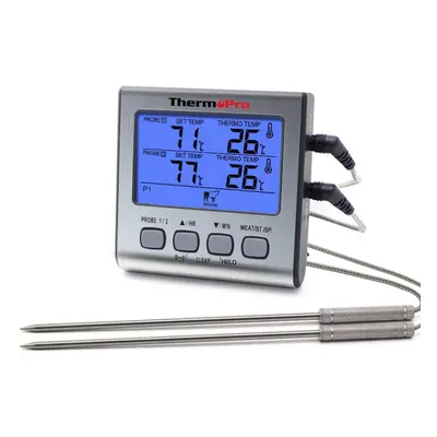 ThermoPro TP17 Dual Probe Digital Cooking Meat Thermometer Large LCD Backlight Food Grill Thermo