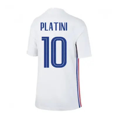 (SB) France Away Nike Football Shirt (Kids) (PLATINI 10)