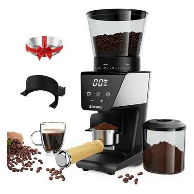 (BG706 Espresso Dosing) , Electric Adjustable Burr Grinder with Touchscreen Digital Timer Displa