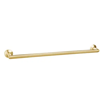 Nes Home Brushed Brass Single Round Towel Bar Rail Holder