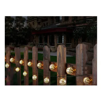 (White) LED 4.8M 20LED Gardening Solar Panel Light Ball Holiday Garden Party Wedding Decoration