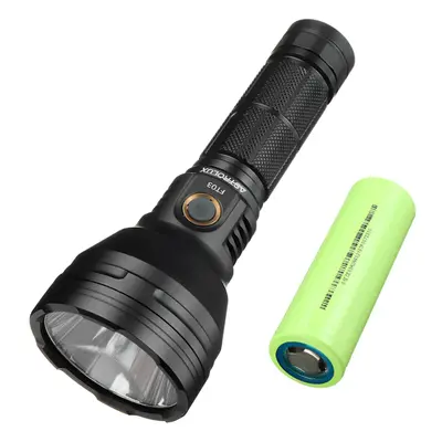 (SST40 5000K) 4300lm 875m LED Flashlight with Battery 6800mAh 3C Power Li-ion Battery USB-C Rech