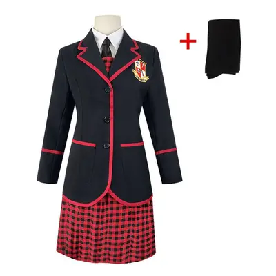 (Dress Set, L) The Umbrella Academy School Uniform Cosplay Costume Suit