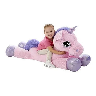 Giant Unicorn Plush Soft Toy 110cm - Pink