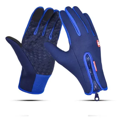 (Royal Blue, M) Winter Thermal Touchscreen Gloves Cycling Bicycle Bike Ski Outdoor Camping Hikin