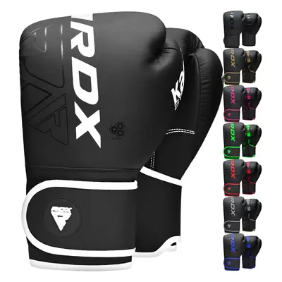 (White, 16OZ) RDX Boxing Gloves Sparring Muay Thai Kickboxing