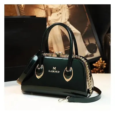 (green) New Fashion Genuine Patent Leather Bag