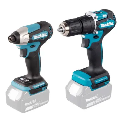 Makita 18v DLX2414 Brushless Kit DHP487 Hammer Drill DTD157 Impact Driver Bare