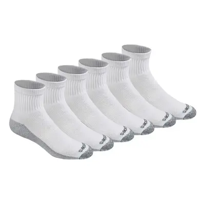 Dickies Men's Dri-Tech Moisture Control Quarter Socks (6 Whit