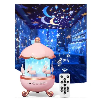 Night Light for Kids Room Decor Films+10 Soothing Sound Machine Baby Night Light Projector, Remo