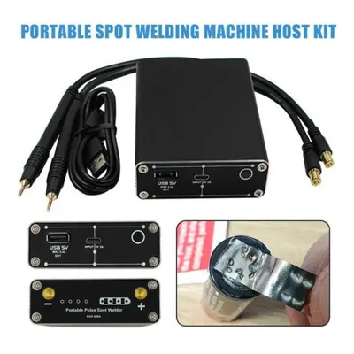 (black, mash welder) New Useful 1set Portable Gears Diy Mini Spot Welding Machine Spot Welder We