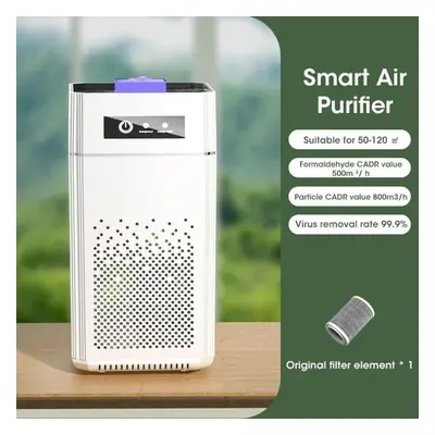 (white) Smart Negative Ion Air Purifier Remove Harmful Allergens Formaldehyde Odor Smoke Negativ