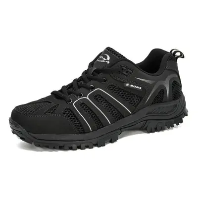 (black, 44) Bona New Arrival Mesh Running Shoes Men Trendy Sneaker Non-slip Wear-resistant Outdo