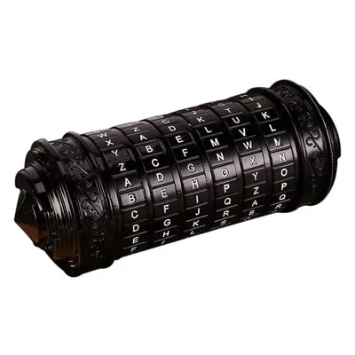 (black, 13.5x5.5x5.5cm) Cryptex Da Vinci Code Mini Cryptex Lock Puzzle Boxes With Hidden Compart