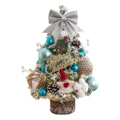 (Blue Demon) Fashion Christmas Tree Crafts Stylish Delicate Indoors Desktop Ornaments For Home