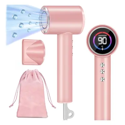 (Pink Hair Dryer) Ionic Hair Dryer Professional, 120000RPM High Speed Blow Dryer