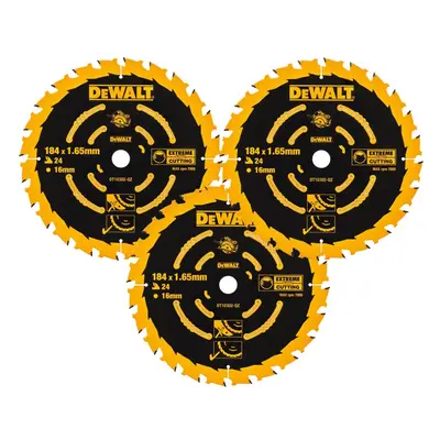 3 x Dewalt DT10302 Circular Saw Blades x x 24T Extreme Framing DWE560