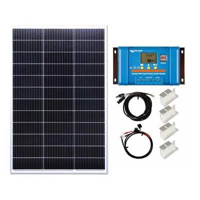 150w Solar Panel Kit Battery Charging PWM USB Controller Z Brackets with Mounting Brackets and C