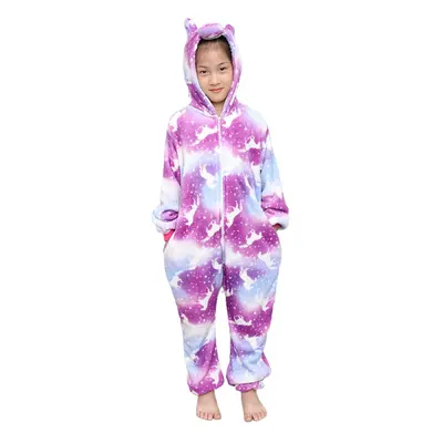 HQFURS Kids Unisex Unicorn Costume Animal Onesie Pajamas Halloween 5t