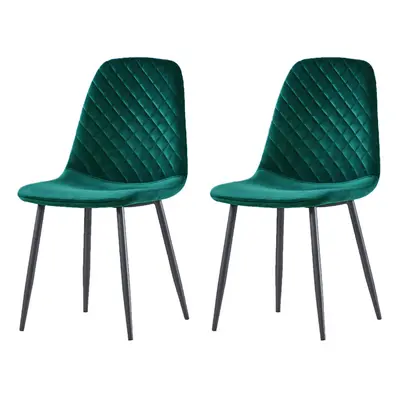 (Green, 2) 2/4/6x Dining Chairs metal Legs Home office