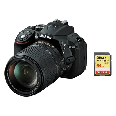 NIKON D5300+AF-S 18-140MM F3.5-5.6G ED VR DX + SanDisk Extreme 64G SD