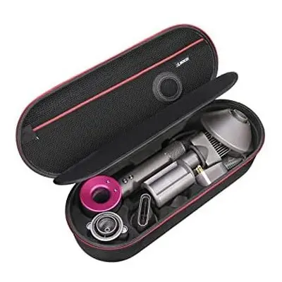 Hard Case for Dyson Supersonic Hair Dryer Iron/Fuchsia-Fits Ful Hair Dryer Accessories by RLSOCO