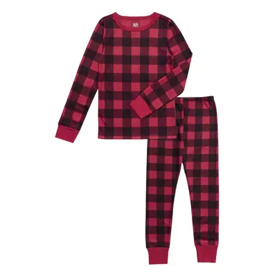 Fruit of the Loom Kids Premium Thermal Waffle Underwear Set Buffalo Check