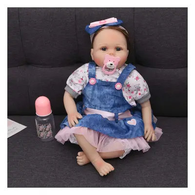 22" Reborn Dolls Real Life Soft Silicone Vinyl Handmade Realistic