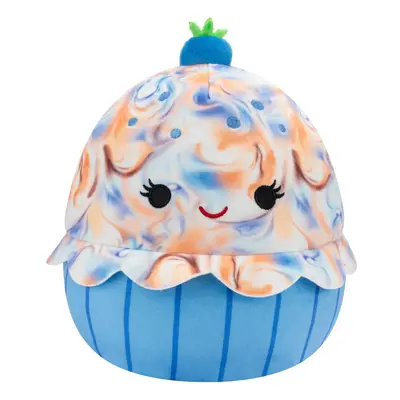 Squishmallows Original 8-Inch Maudi Marbled Blueberry Cupcake with Blue Wrapper - Official Jazwa