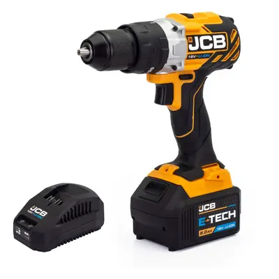 JCB 18V BRUSHLESS COMBI DRILL 5.0AH BATTERY AND 2.4A CHARGER JCB-18BLCD-5X-B