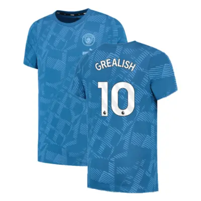 (3XL) Man City FtblCore AOP Tee (Lake Blue) (GREALISH 10)