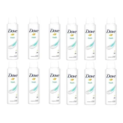 Dove Fresh Anti-perspirant Deo for 48hr ml (Pack of 12)