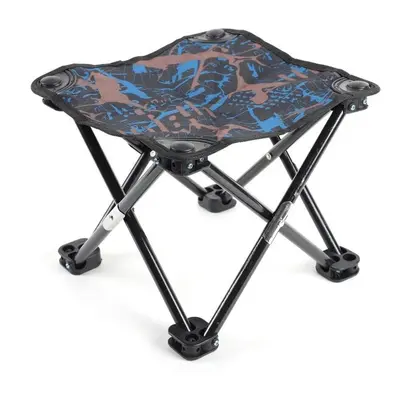 (Blue) Outdoor Chair Camping Stool Folding Fishing Chair Conveniently Carry Seat Maximum Weight 