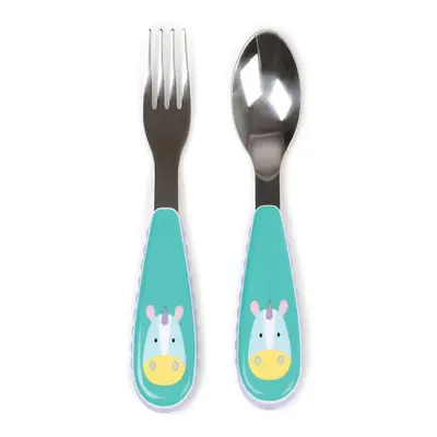 Zootensils Fork and Spoon (Unicorn)