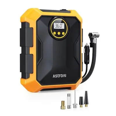 AstroAI Tyre Inflator 12V DC Portable Air Compressor, Car Accessories, Auto Tyre Pump 100PSI wit