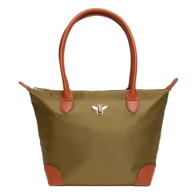 (Olive (AW5889)) Ladies MEDIUM Tote Bag Vegan Leather - Shoreditch