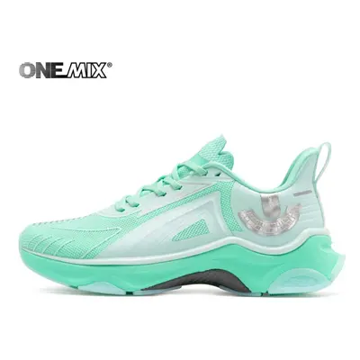 (Blue, 35) ONEMIX New Designers Running Shoes High Quality Sneakers for Men Breathable Wear-resi