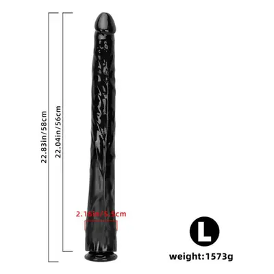 (black, L) Black Extra Large Anal Strip Size Anal Plug Extra Long Phallus Deep Expansion Anal St