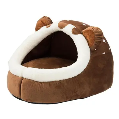 (as the picture, l for 7-9kgs Pets) Winter Dog Bed Self-warming Puppy House Cozy Cat Sleeping Te