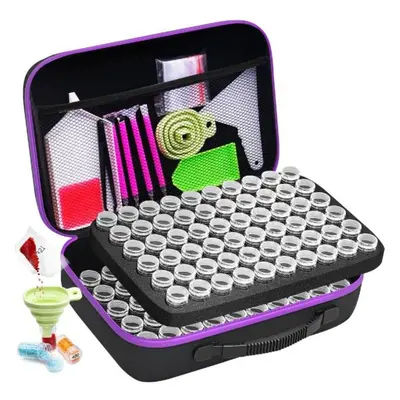 (as the picture, 120grid & Tools set) 5d Diamond Painting Accessories Storage Box 15/30/60/120 S