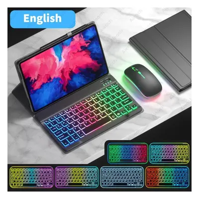 (black, redmi pad 10.6) Bluetooth Keyboard For Xiaomi Pad 5/6 Pro Redmi Pad Se Tablet Case Leath